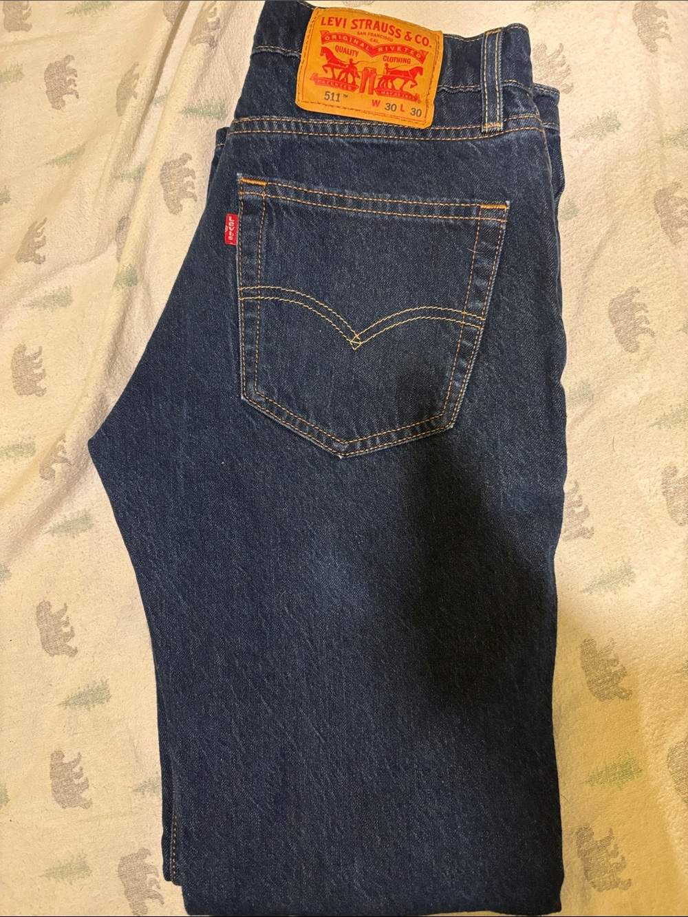 Levi's Men's Dark Blue 511 Slim Jeans